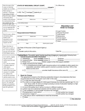 Fill Out Your Wisconsin Fa 604 Template