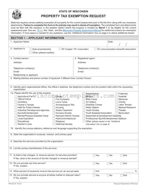 Fill Out Your Wisconsin Pr 230 Template