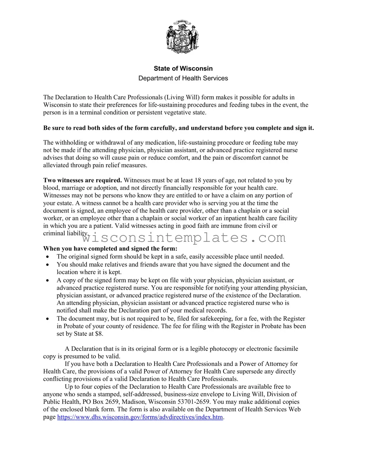 Fill Out Your Wisconsin F 00060 Template